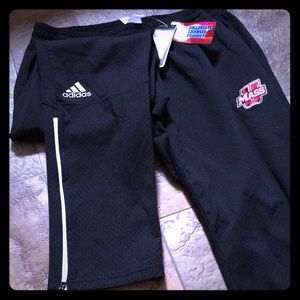 Adidas men’s size large UMASS black sweats.